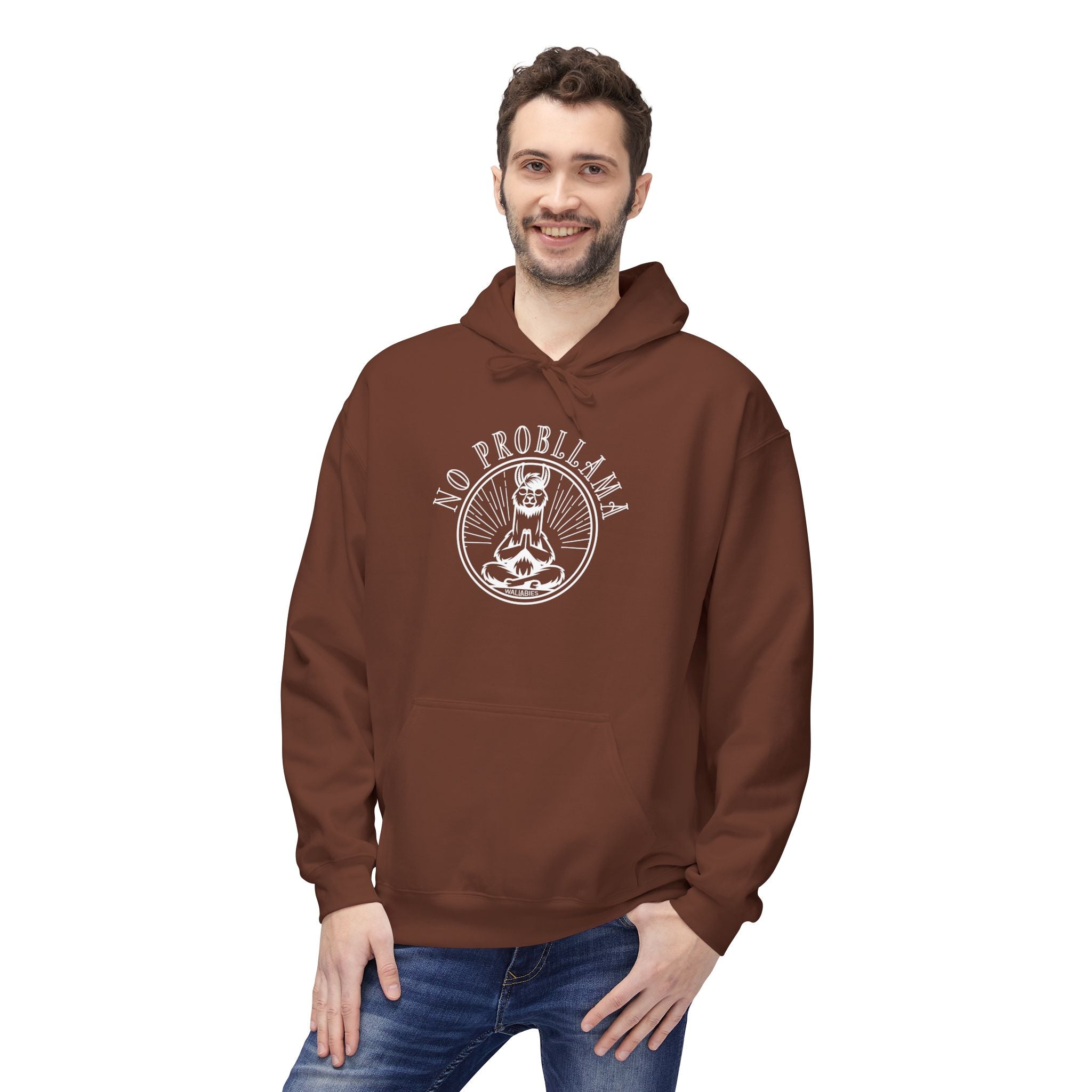 No Probllama Midweight Graphic Hoodie