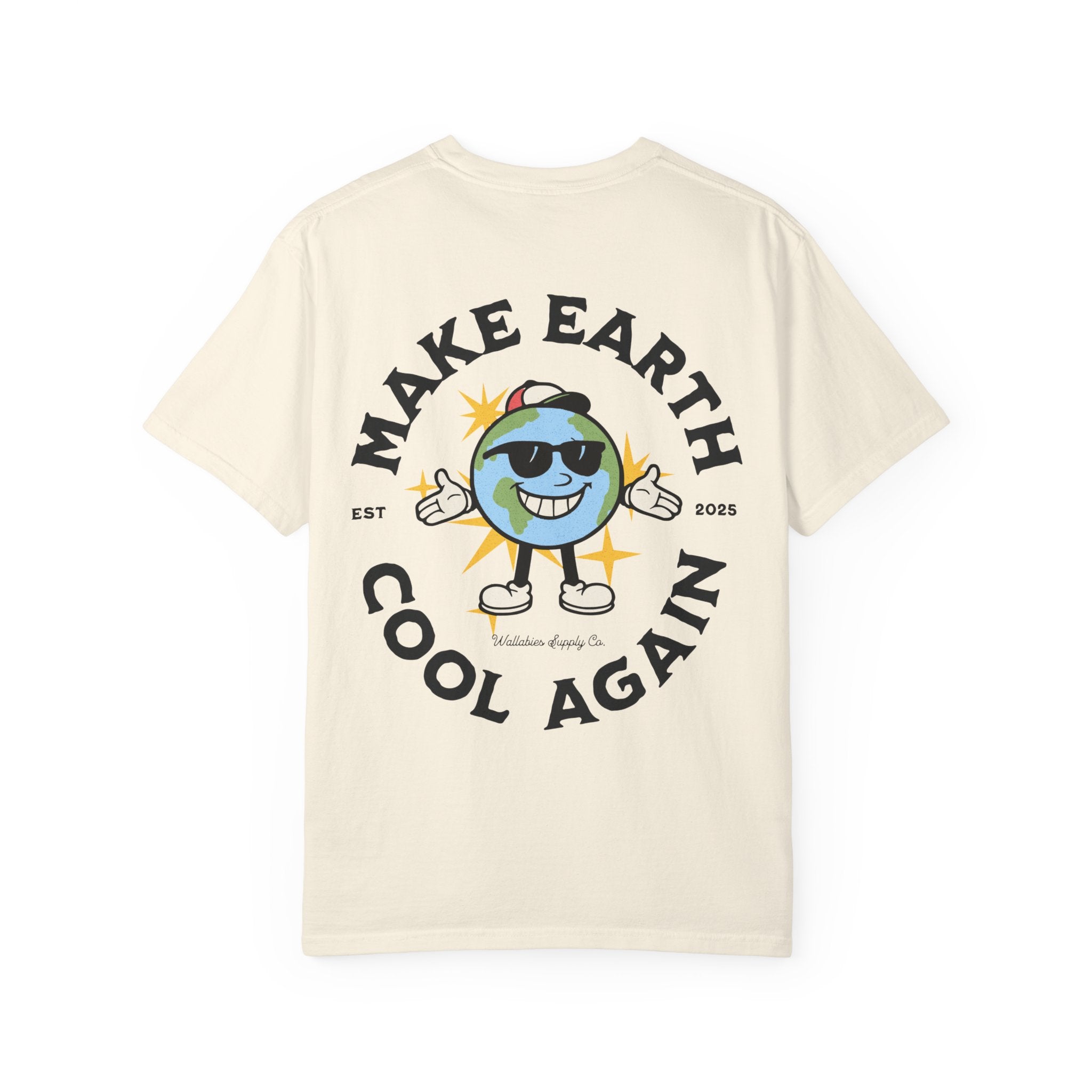 Make Earth Cool Again Whimsical Earth Day Unisex Casual Tee, Eco-Friendly Apparel, Sustainable Fashion, Gift for Environmentalists