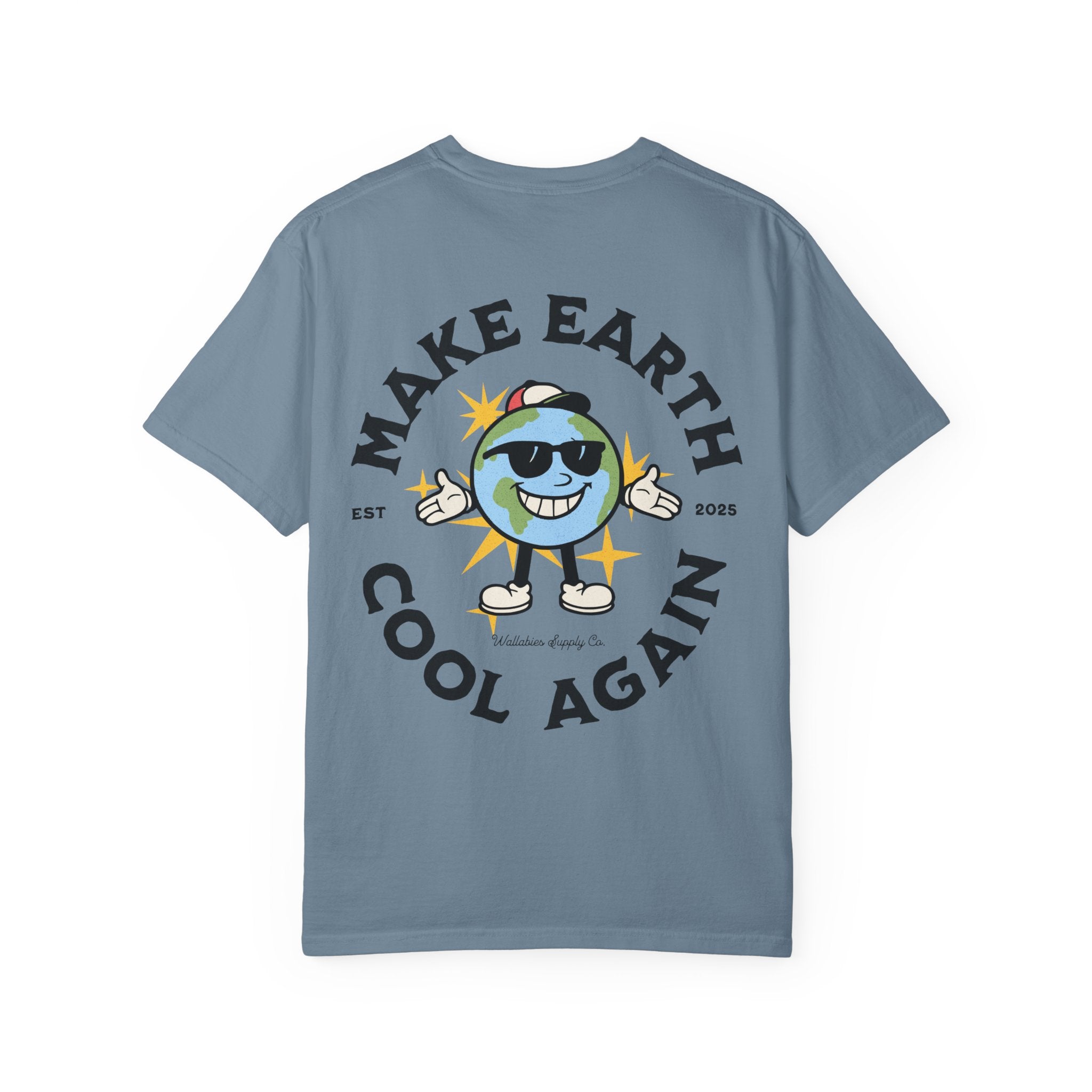 Make Earth Cool Again Whimsical Earth Day Unisex Casual Tee, Eco-Friendly Apparel, Sustainable Fashion, Gift for Environmentalists
