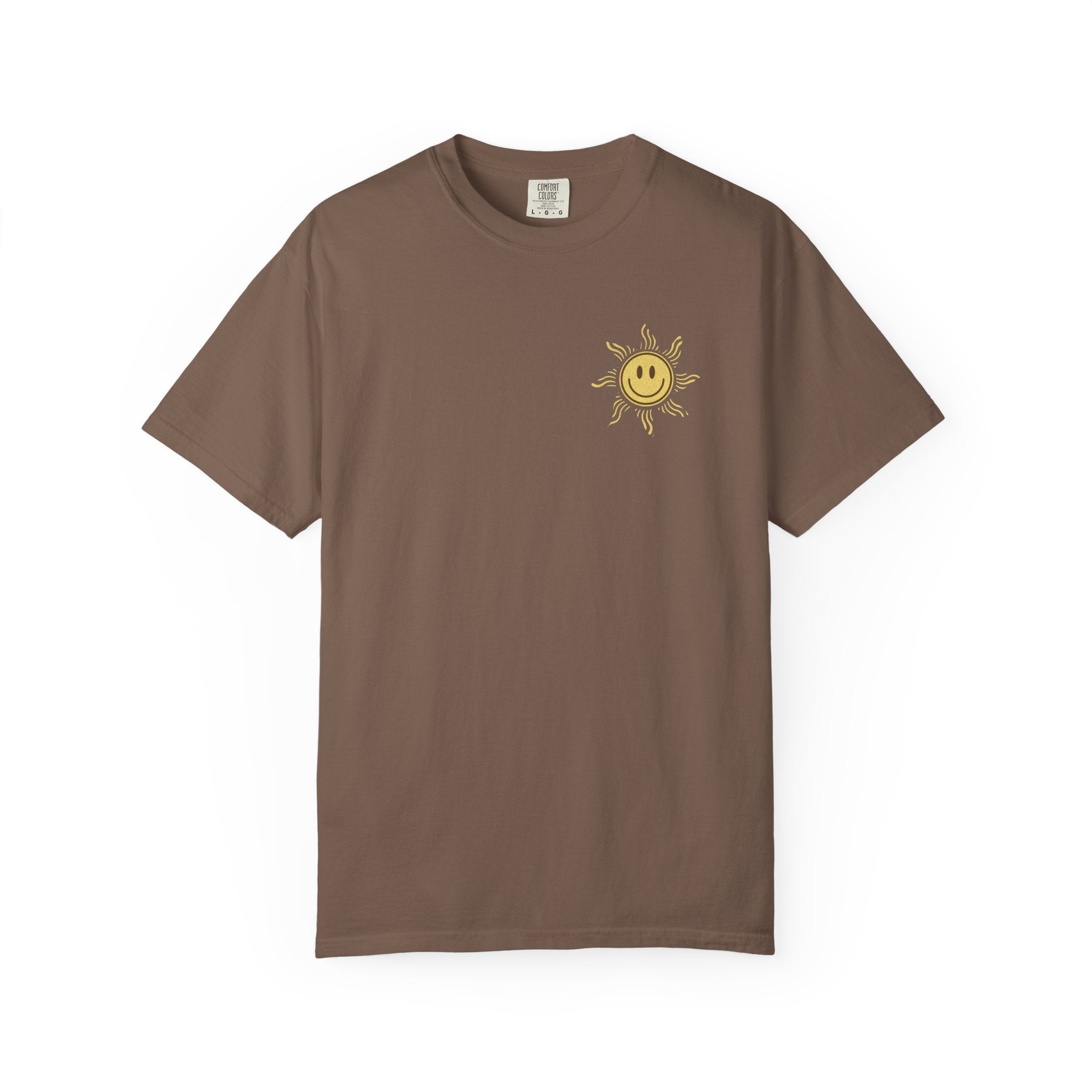 "Sun and Good Loving" Chest Print T-shirt