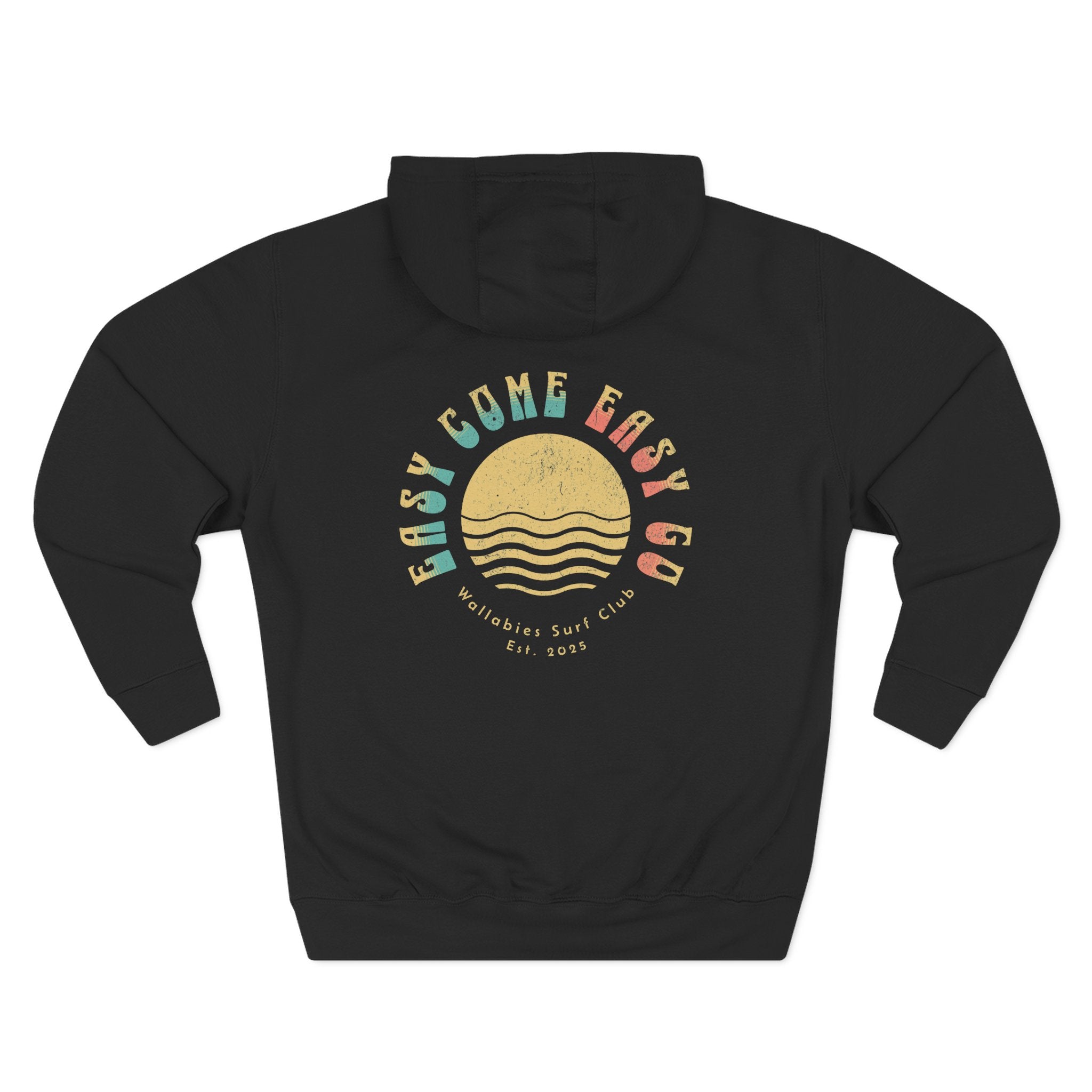 "Easy Come Easy Go" Vintage Surf Sunset Hoodie