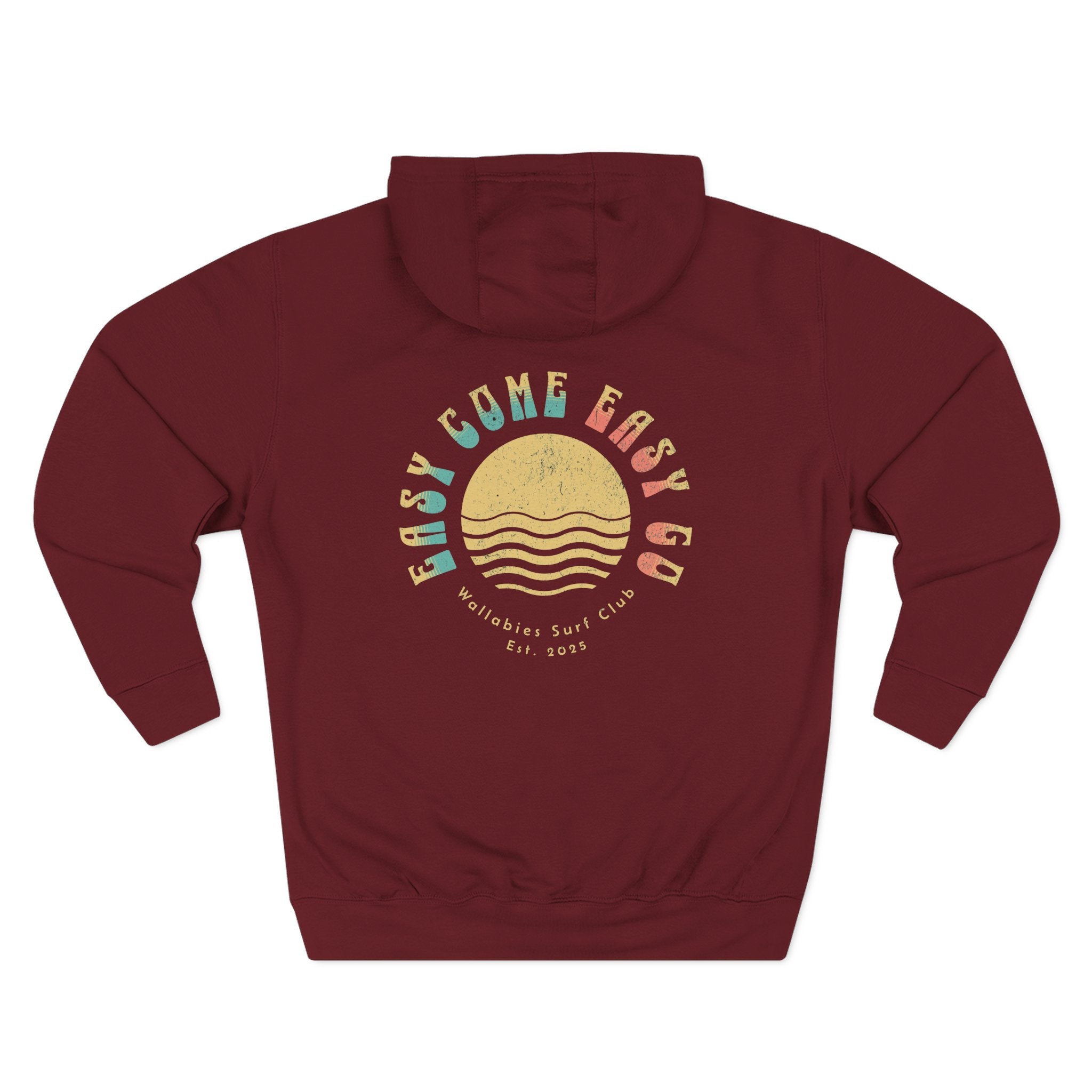 "Easy Come Easy Go" Vintage Surf Sunset Hoodie