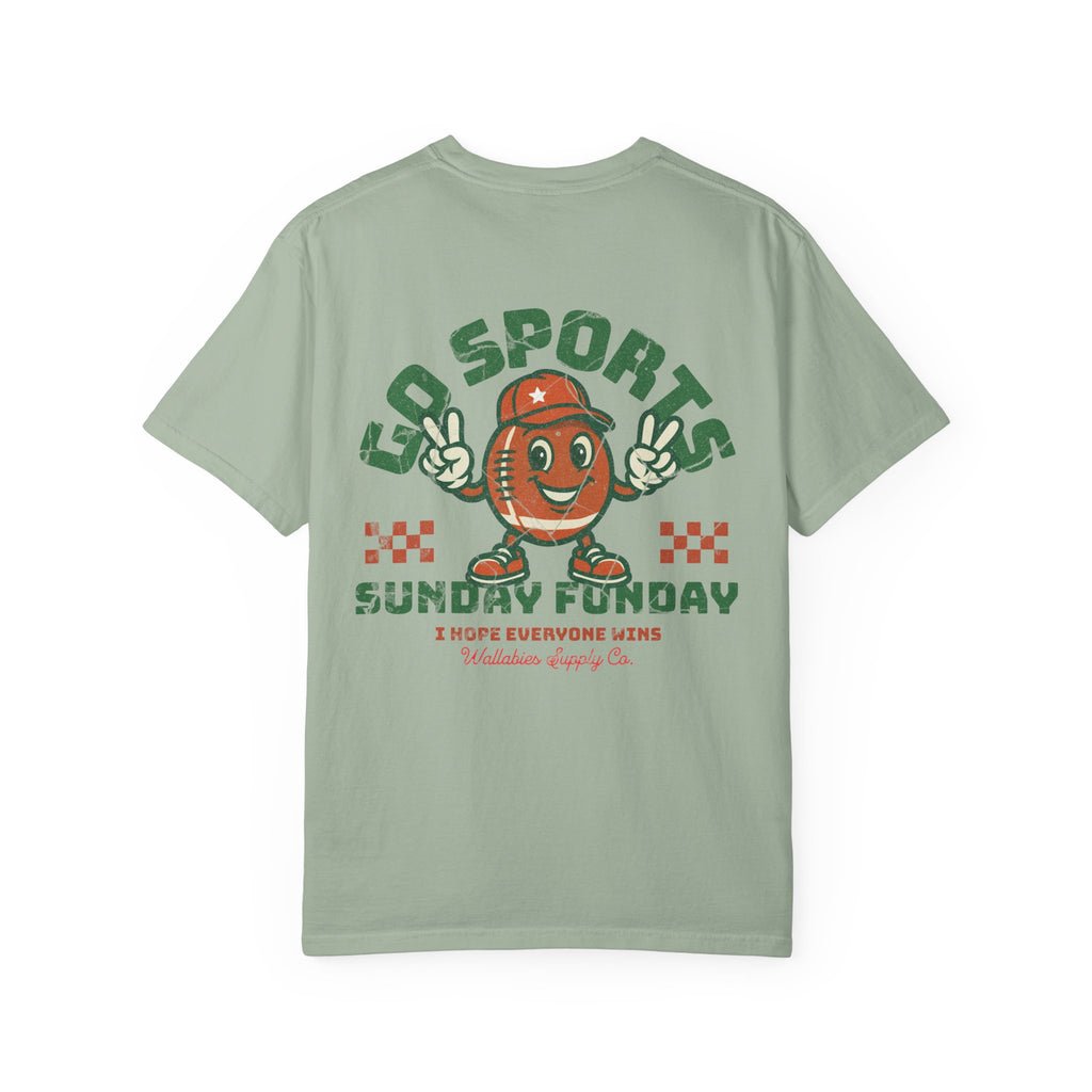 Go Sports 'Sunday Funday' T-Shirt – Retro Football Mascot Graphic