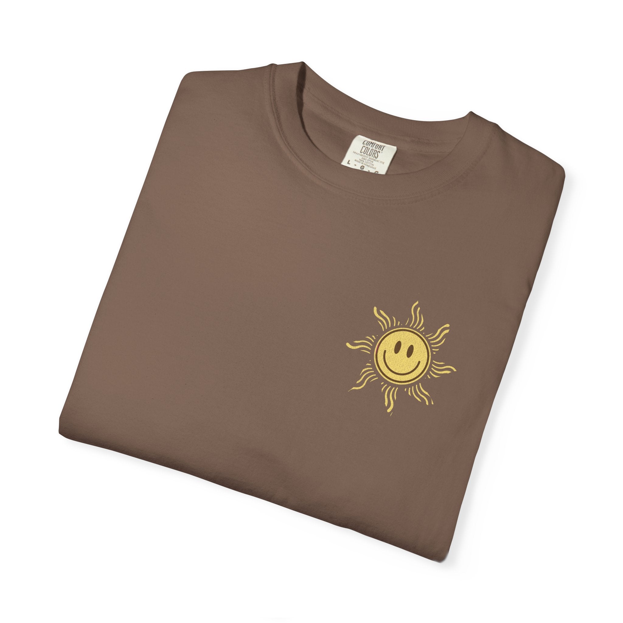 "Sun and Good Loving" Chest Print T-shirt
