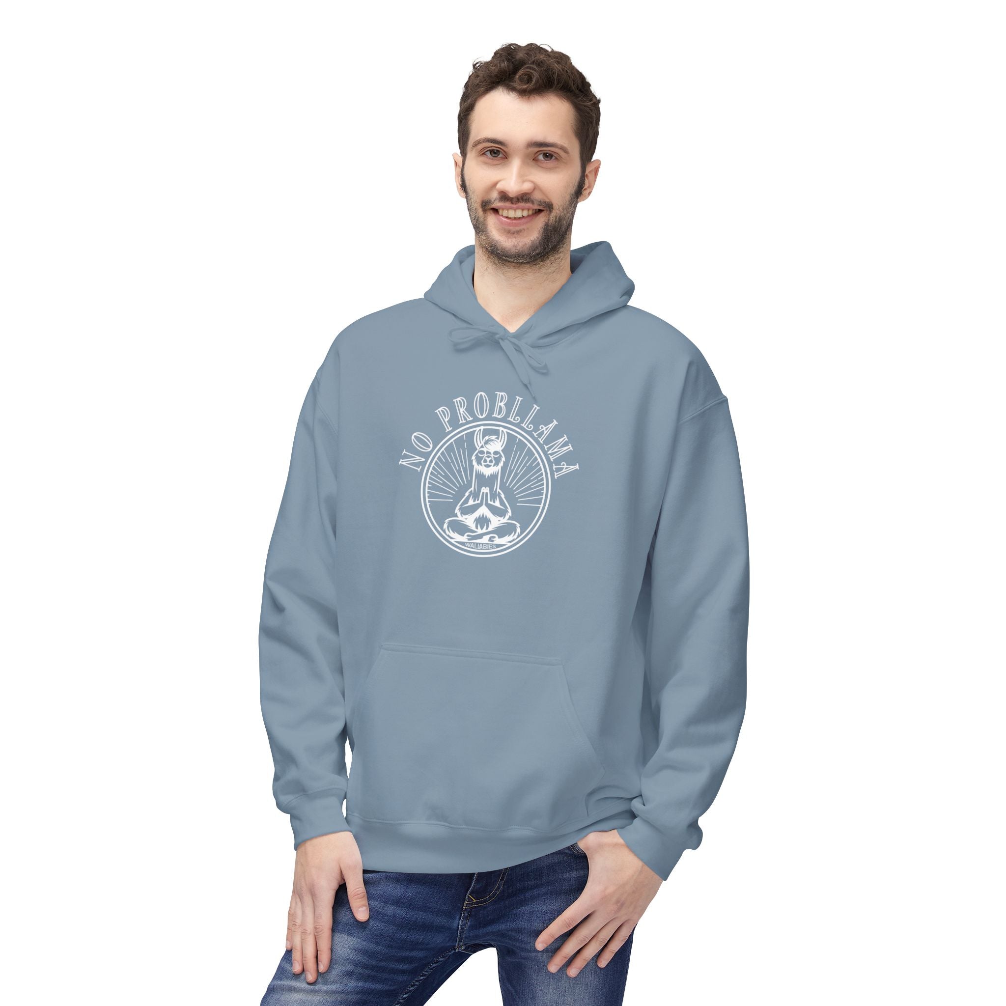 No Probllama Midweight Graphic Hoodie