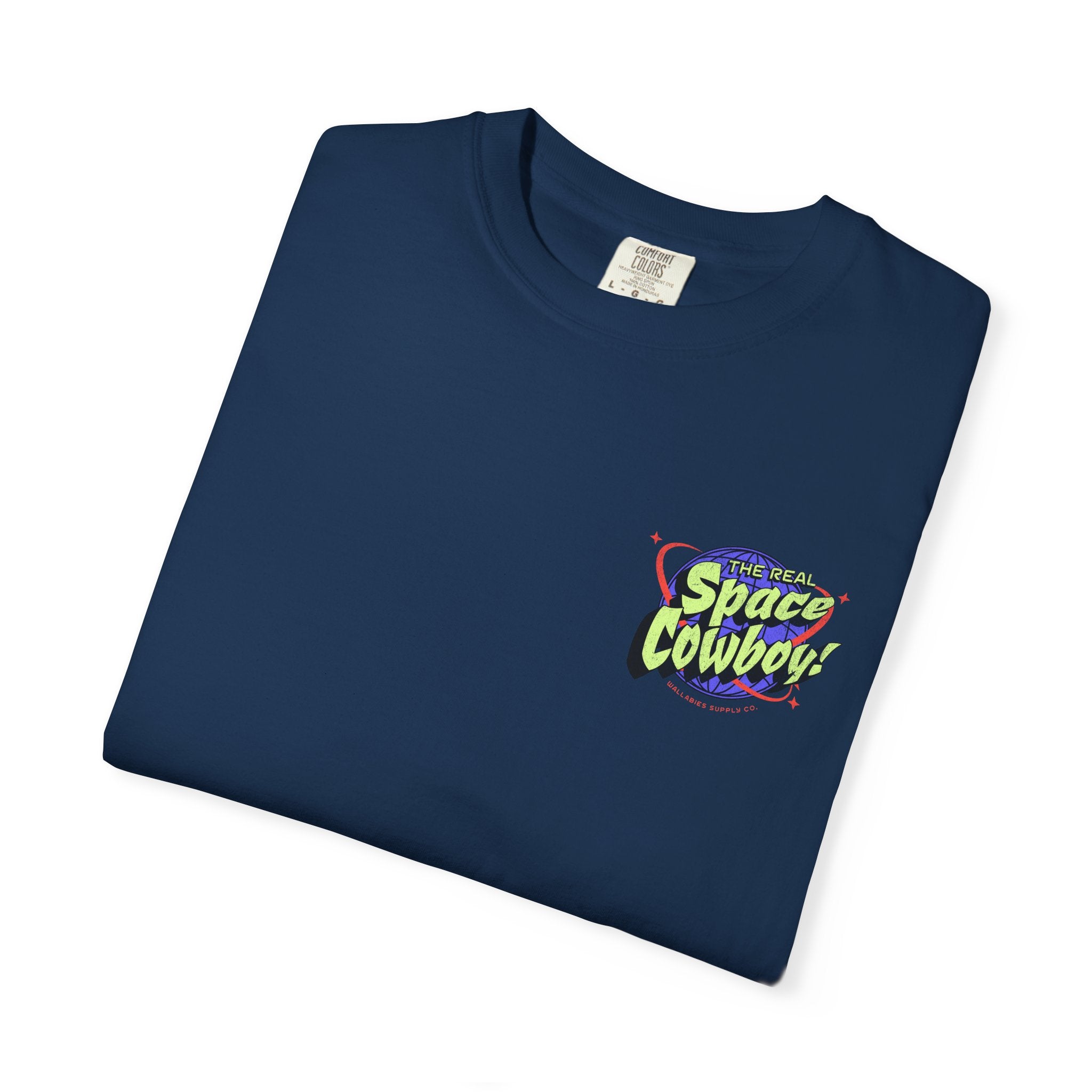 Space Cowboy T-Shirt — “The Real Space Cowboy” Retro Graphic Tee
