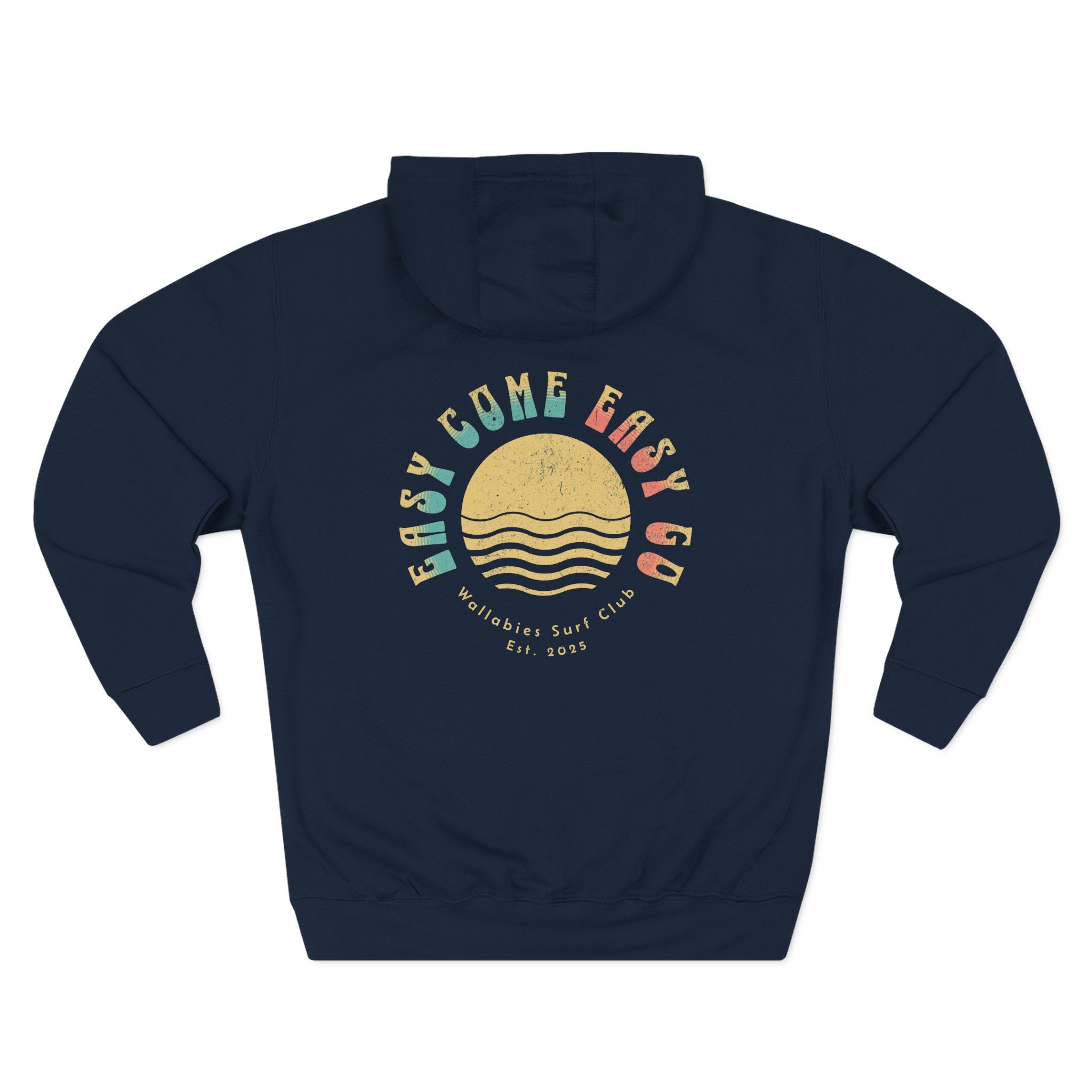 "Easy Come Easy Go" Vintage Surf Sunset Hoodie