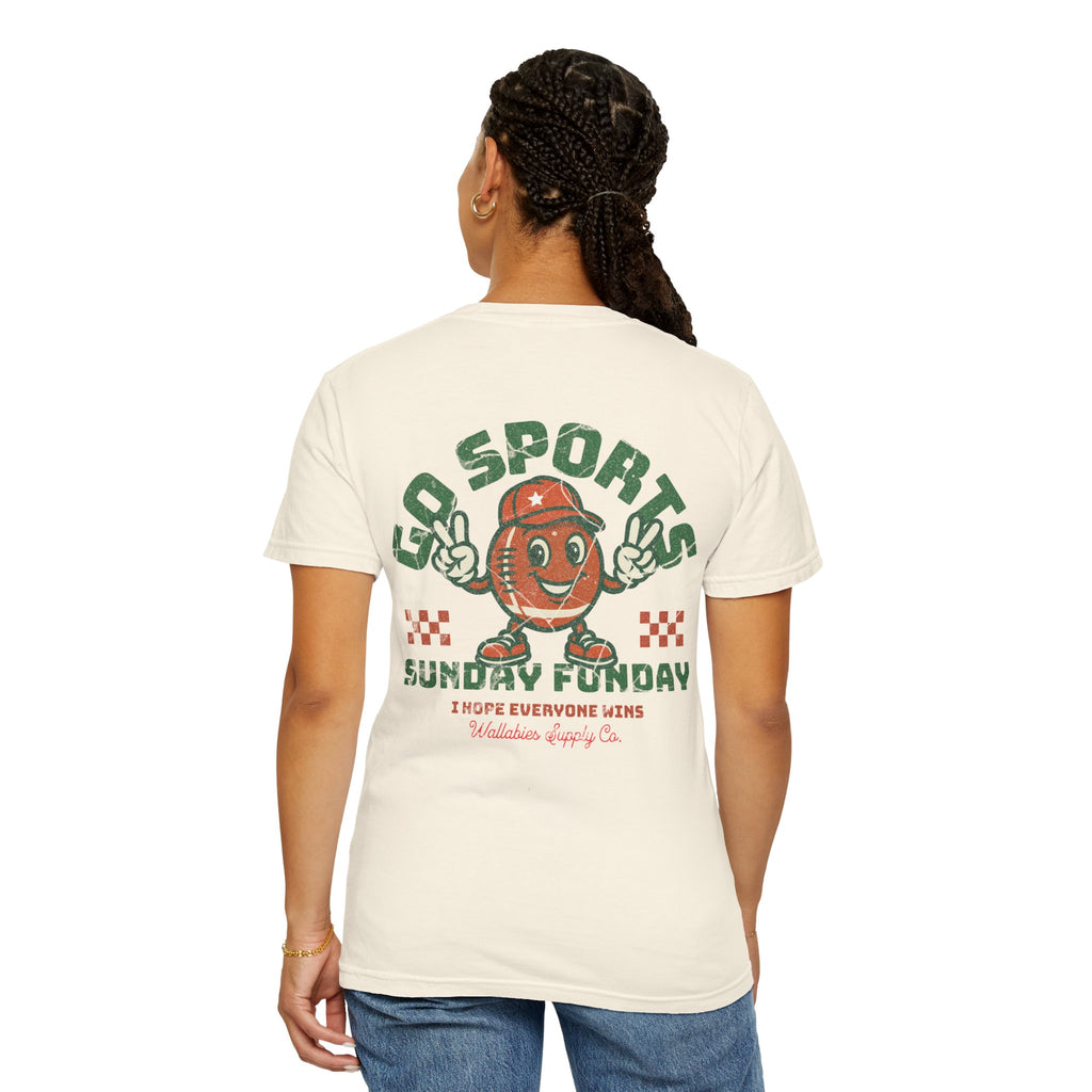 Go Sports 'Sunday Funday' T-Shirt – Retro Football Mascot Graphic