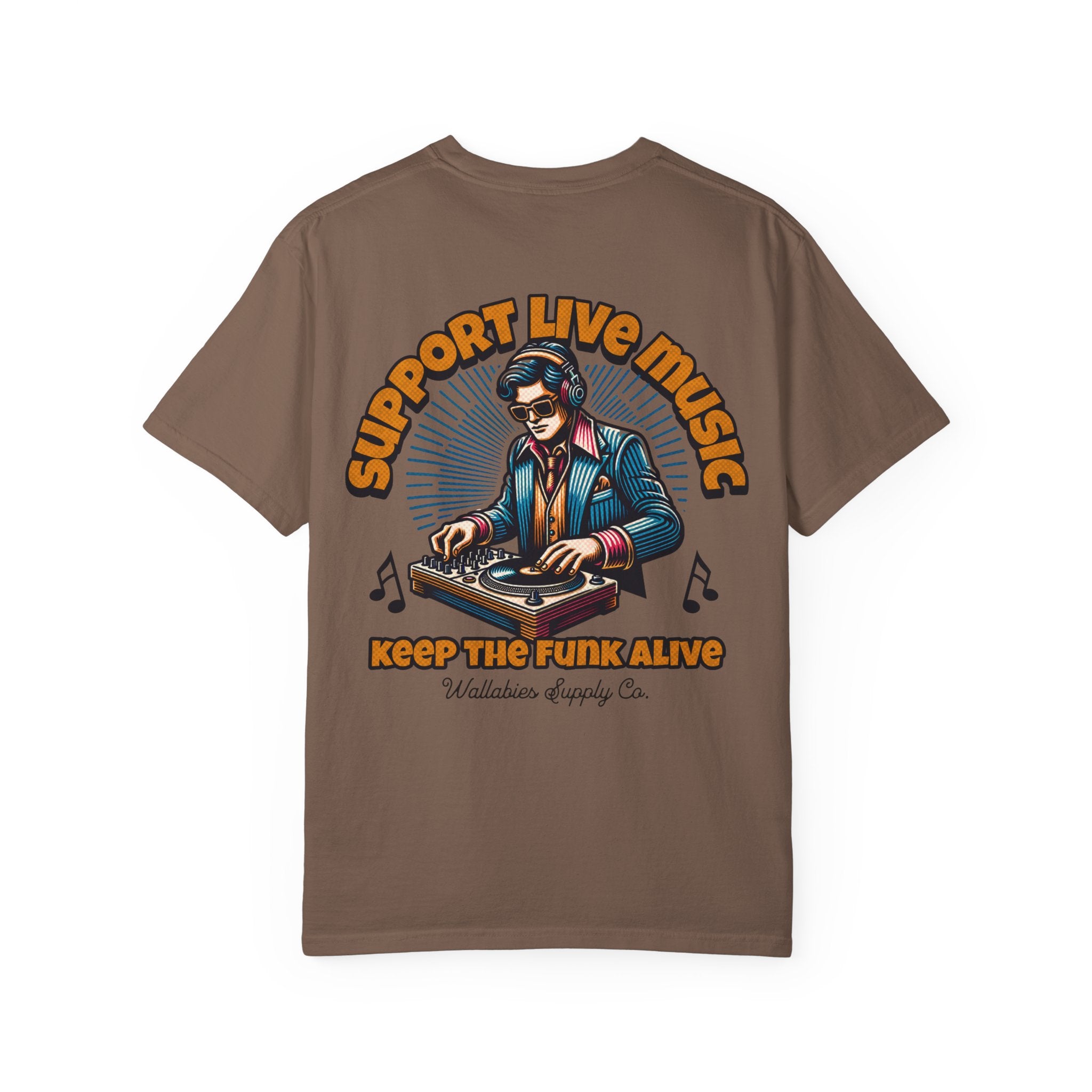 Support Live Music T-Shirt — Keep the Funk Alive Vintage DJ Tee