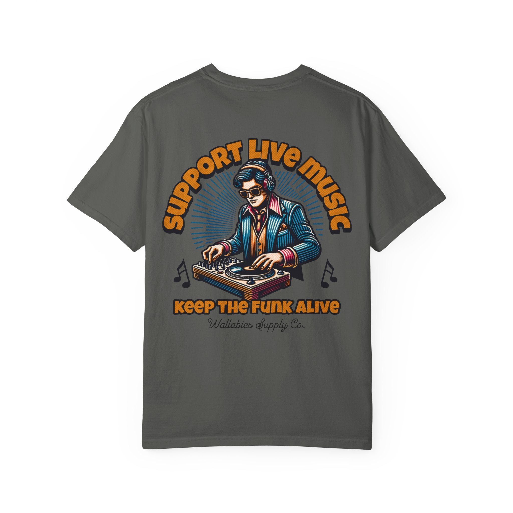 Support Live Music T-Shirt — Keep the Funk Alive Vintage DJ Tee