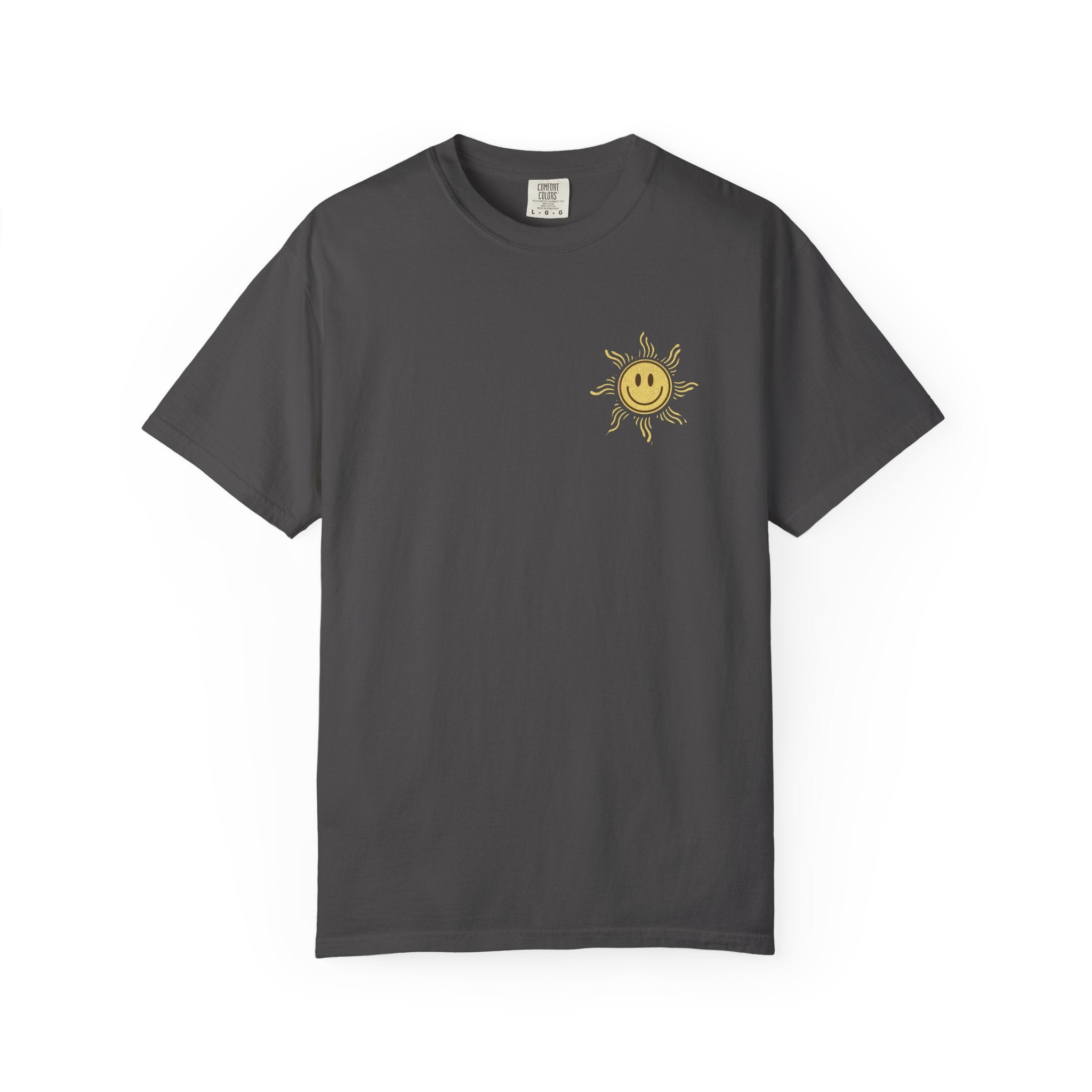 "Sun and Good Loving" Chest Print T-shirt