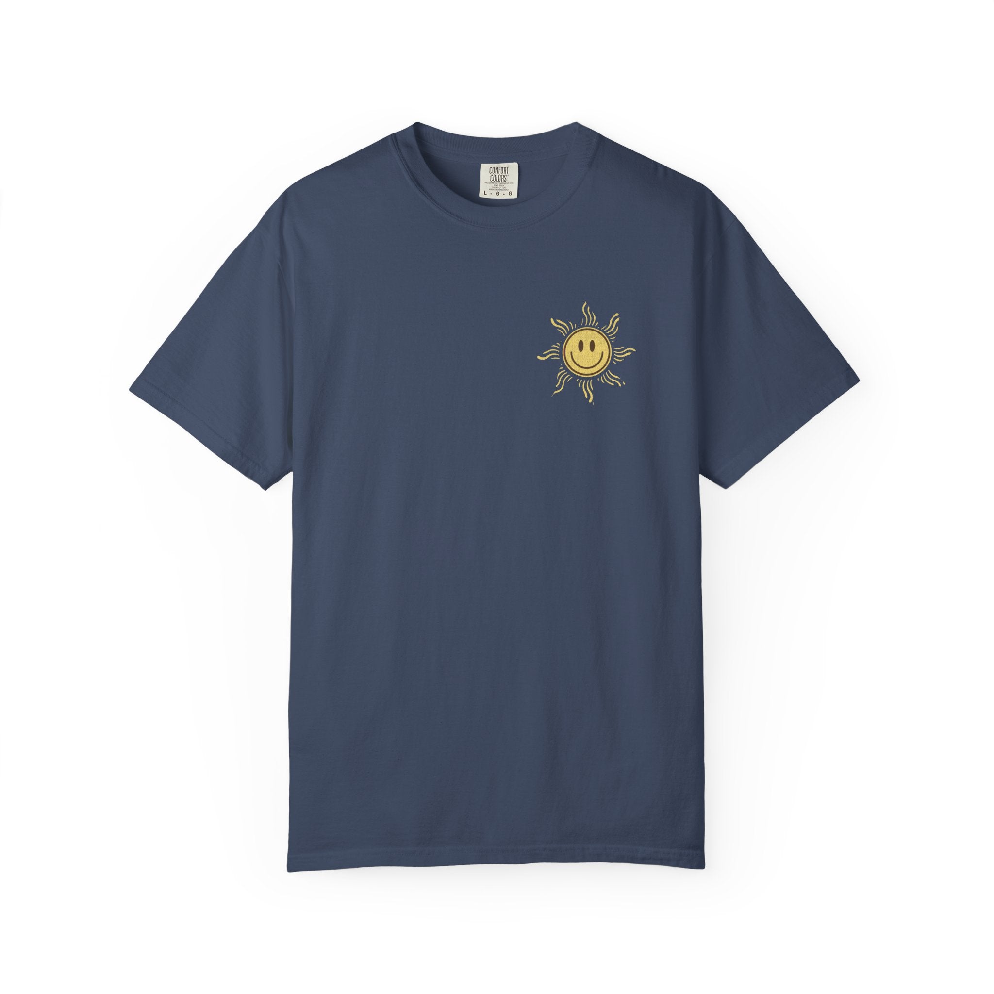 "Sun and Good Loving" Chest Print T-shirt