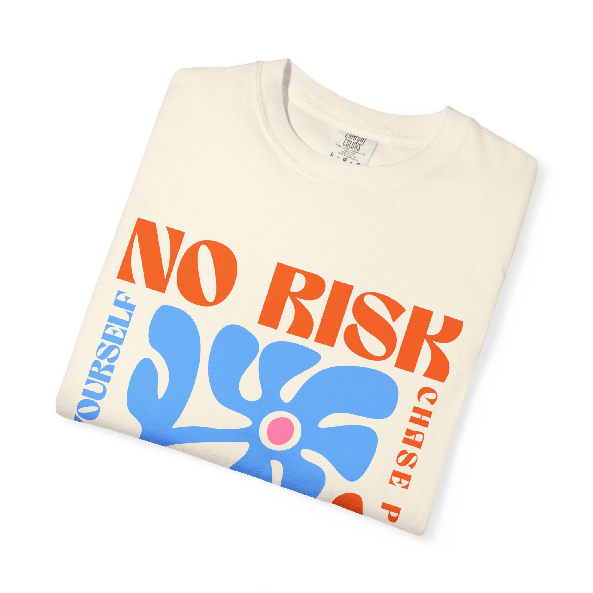 Comfort Colors "No Risk No Story" Retro Floral Graphic Tee